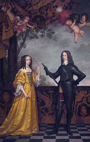  Willem II (1626-50), prince of Orange, and his wife Maria Stuart